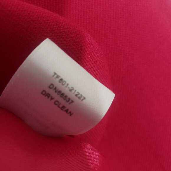 Pendleton Womens Fuchsia Pink Blazer Size 4 Virgin Wool Career Feminine Chic - Picture 5 of 8